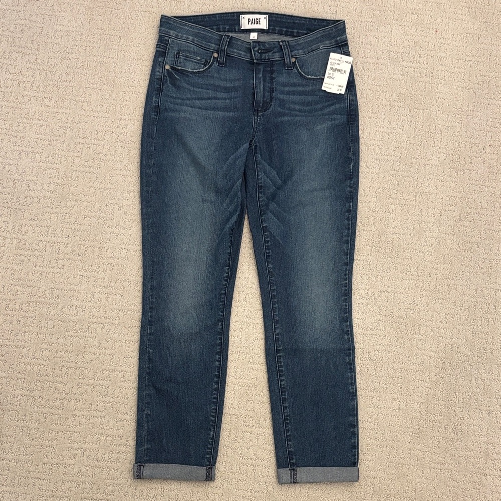 PAIGE Women's Dark Blue Ankle Jeans size 27. New